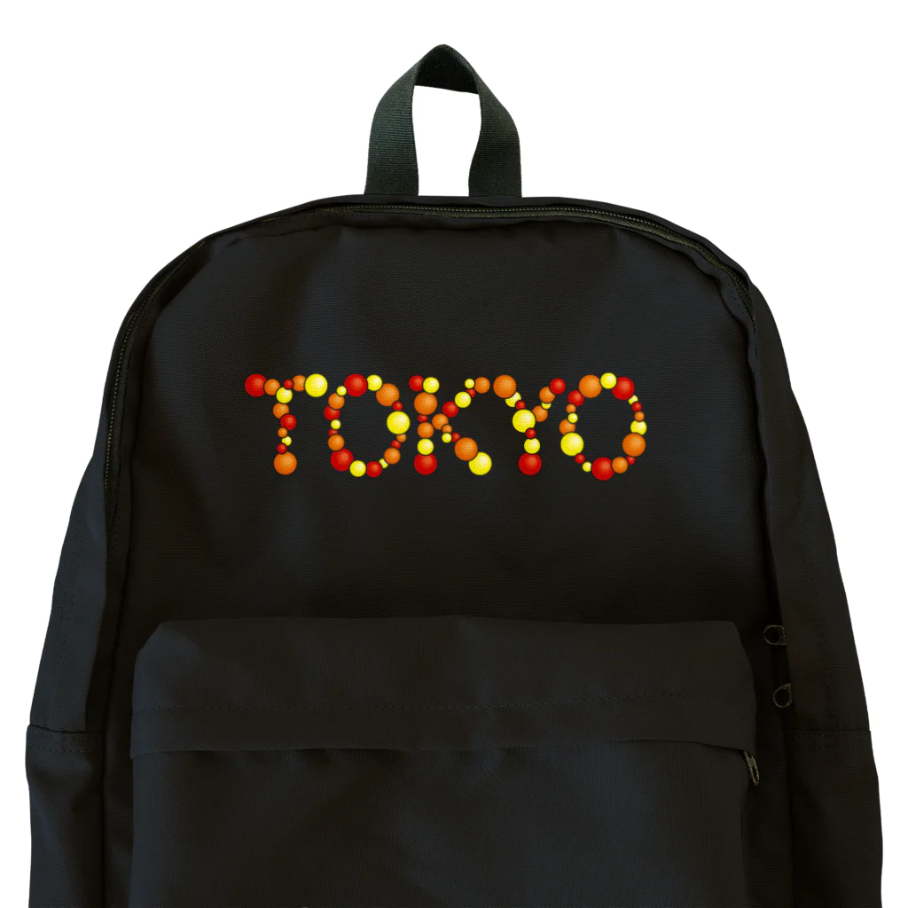 junichi-goodsのバルーン文字「TOKYO」（赤色系） Backpack