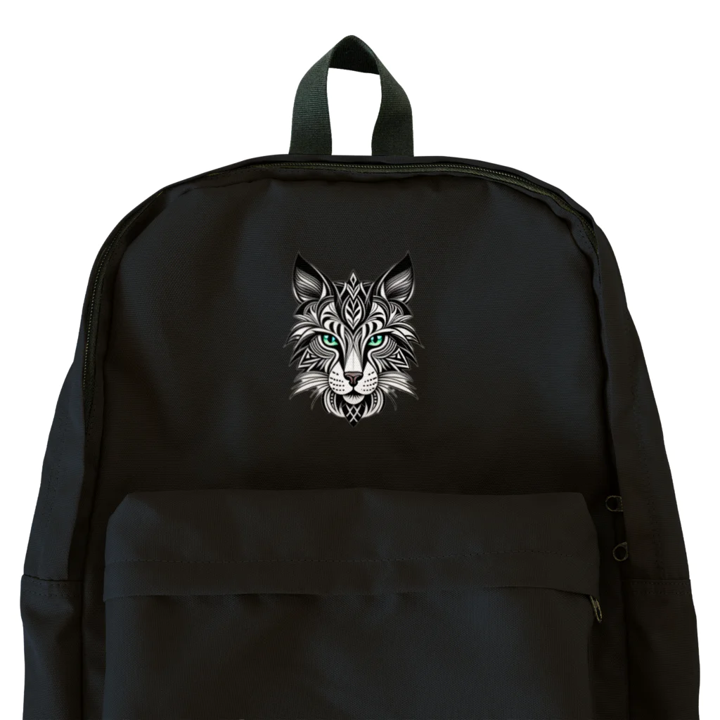 629_CAT_ARTのモノラルキャット Backpack