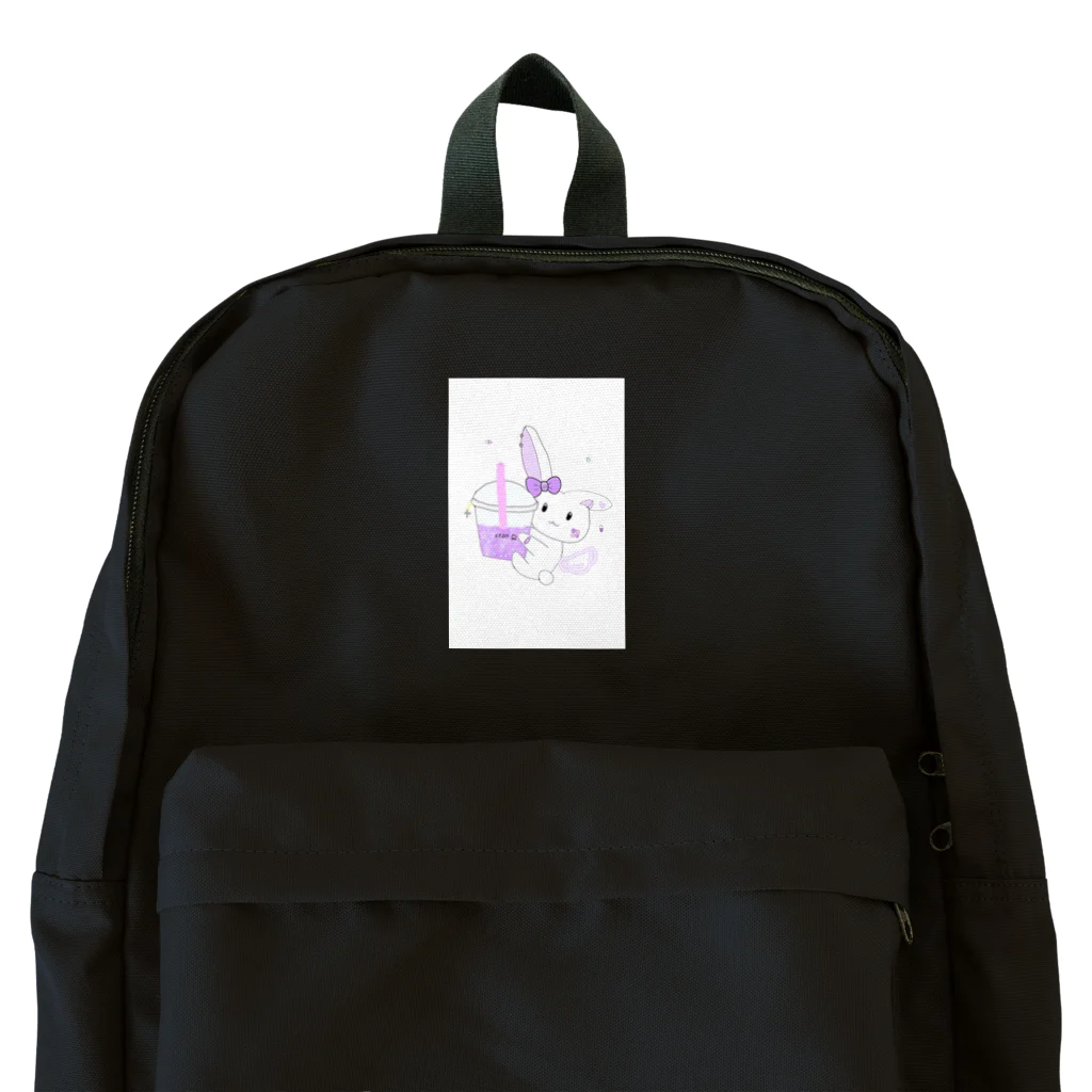 はむのショップの推しうさぎ　むらさき担当 Backpack