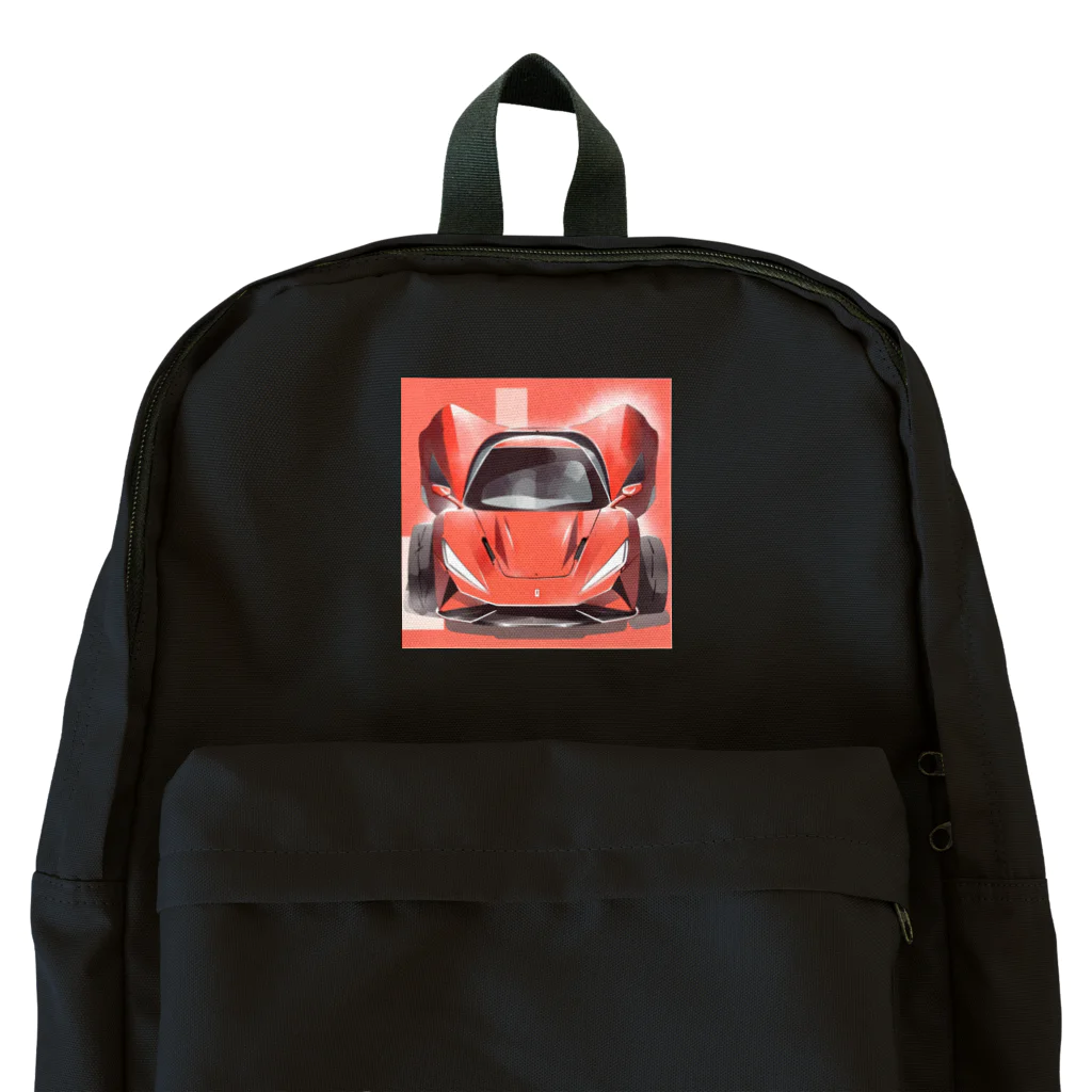 スプラッシュルークのスポーツカーのイラストグッズ Backpack