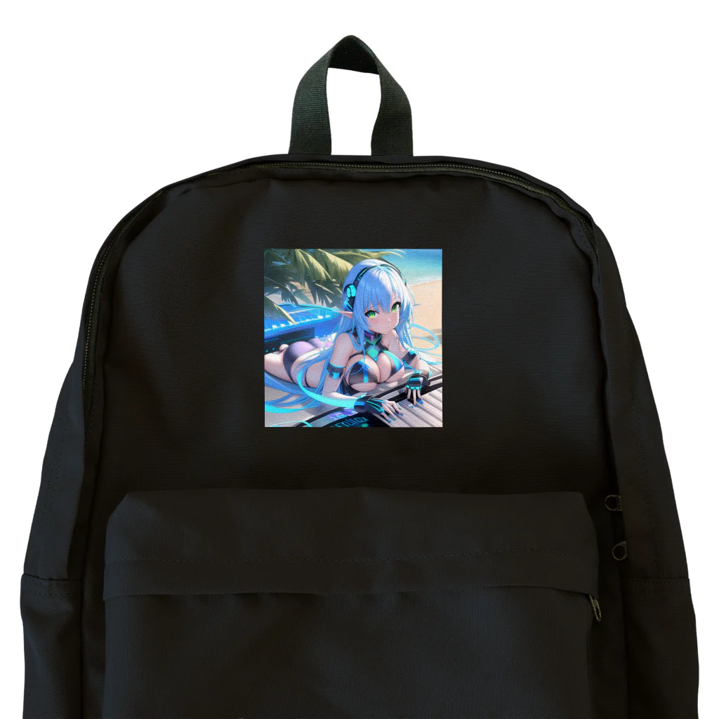 シロクマペンギンのエルフのサイバーピアニストの夏休み Backpack