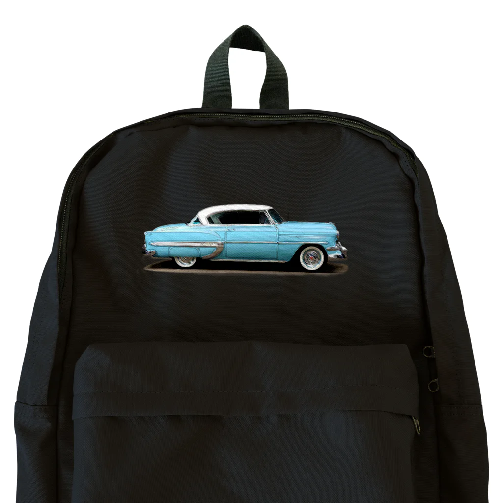 wowwooのChevrolet Bel Air　BLUE リュック