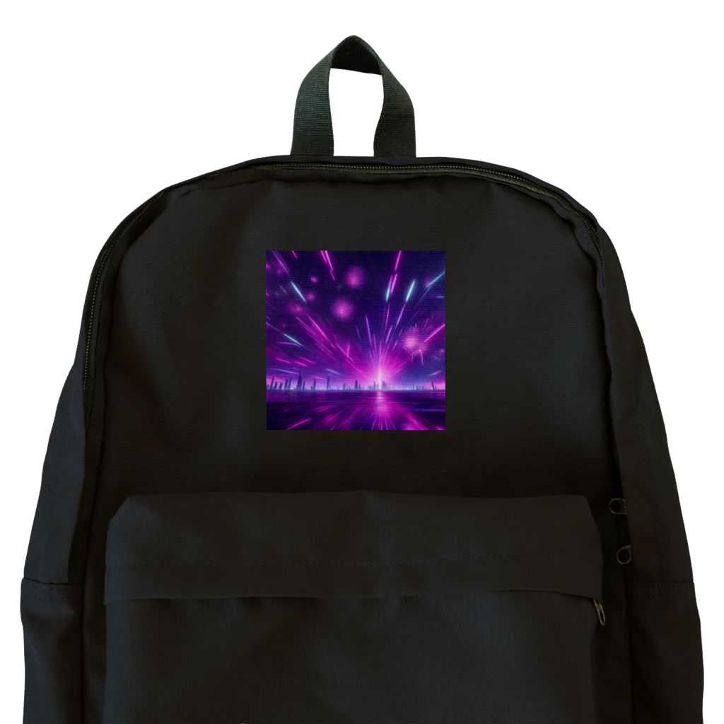 Superherooの常に花火が打ち上げられている花火宇宙 Backpack