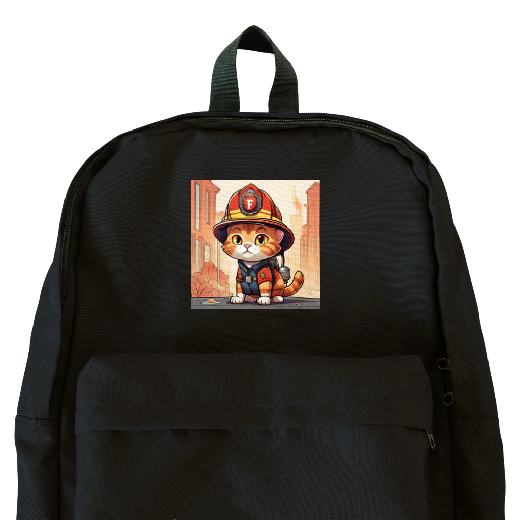 パパショップのネコ消防士 Backpack