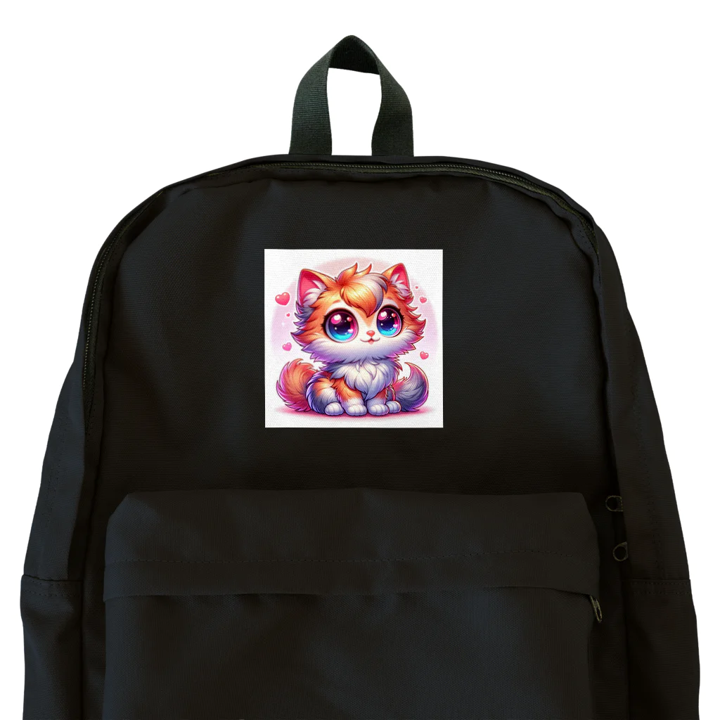 もふもふアニマルズのふわふわ大目な可愛い猫 Backpack