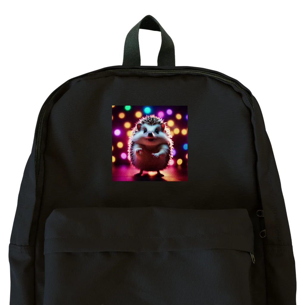 ハリネズミのゆゆのダンスパーティーをしているハリネズミ Backpack