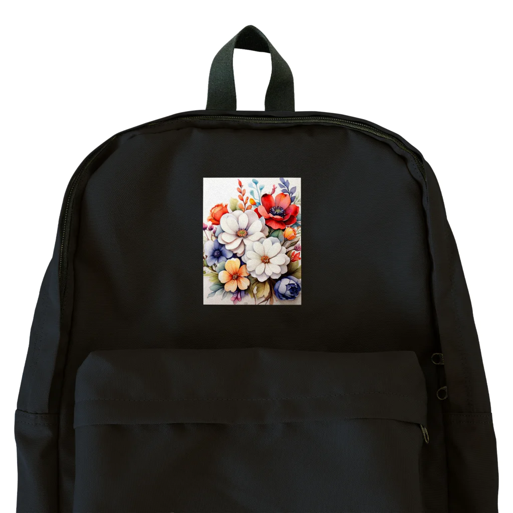 Lemon teaのたくさんの花々を Backpack