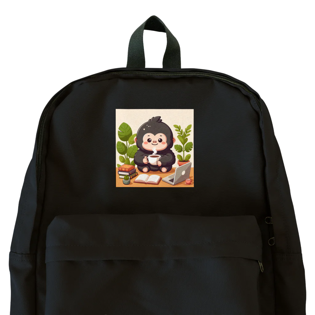 星パンダショップのほっこりコーヒーごりら君 Backpack