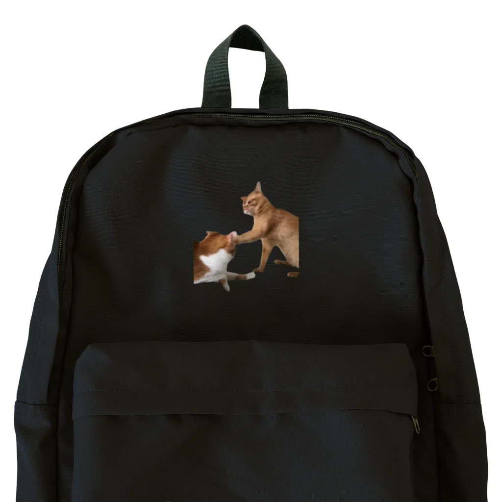 猫ミームグッズの【猫ミーム】叩かれる猫と叩く猫 Backpack