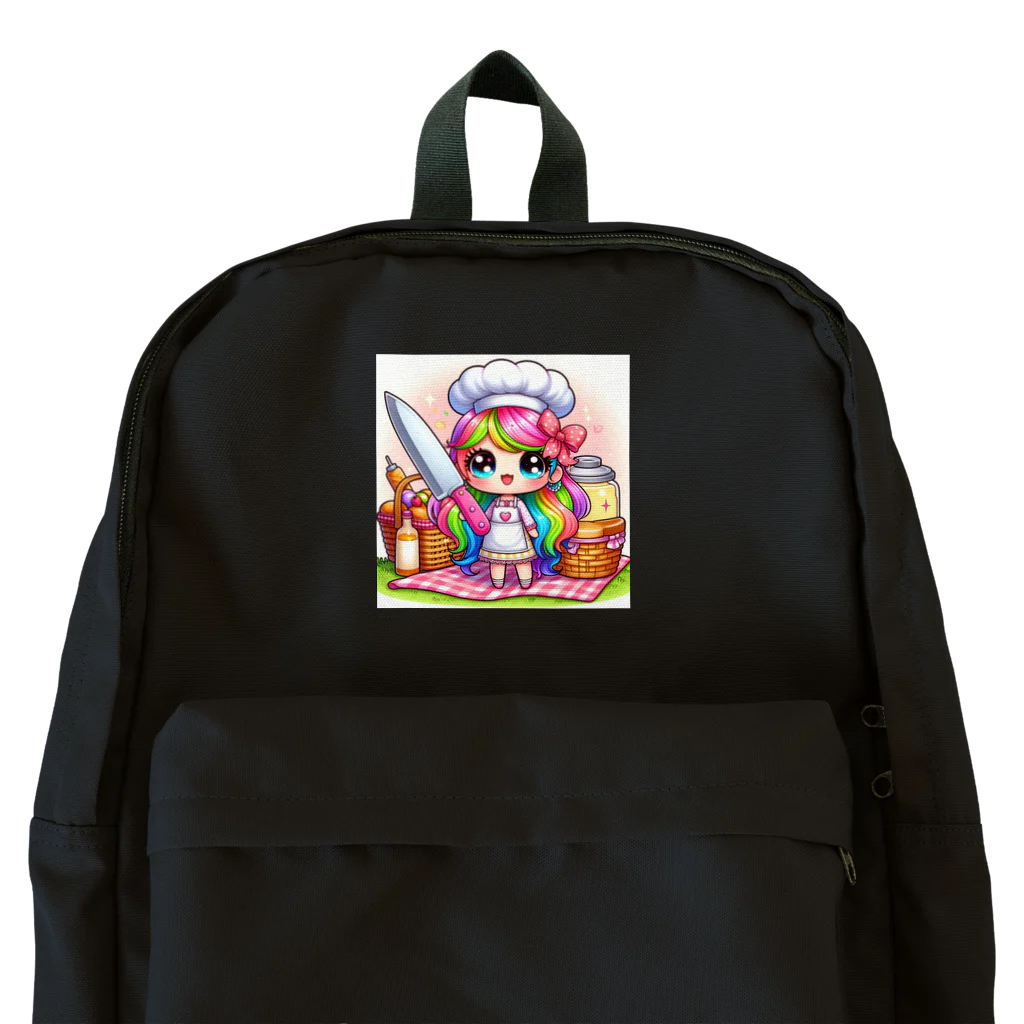 mitusan777の可愛い女の子が料理をしている様子が Backpack