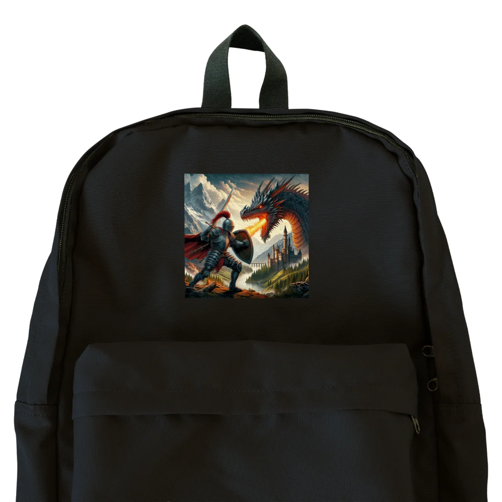 いろいろドラゴンの騎士とドラゴン Backpack