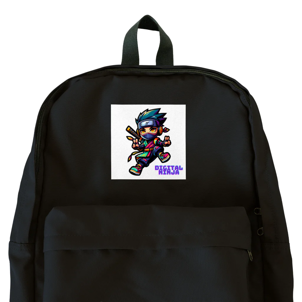 rsrsrsrsrの“Digital Ninja” ロゴ付き Backpack