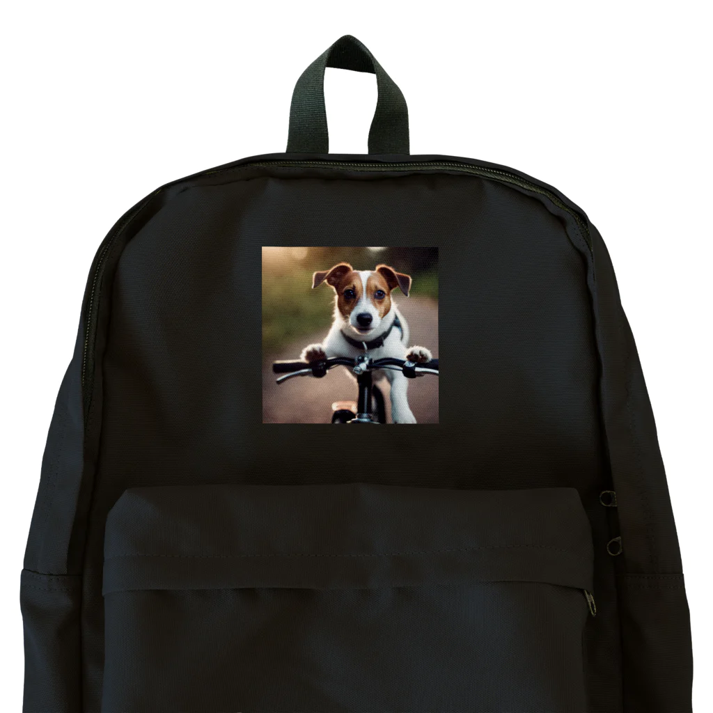 ISAACの自転車にのるジャックラッセル Backpack