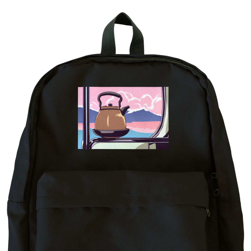 SORATOBI_YAKANの車窓とヤカン Backpack