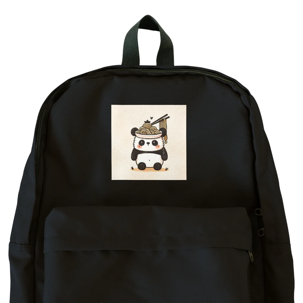 もぐふわアニマルズのふわふわパンダのラーメンワンダーランド Backpack