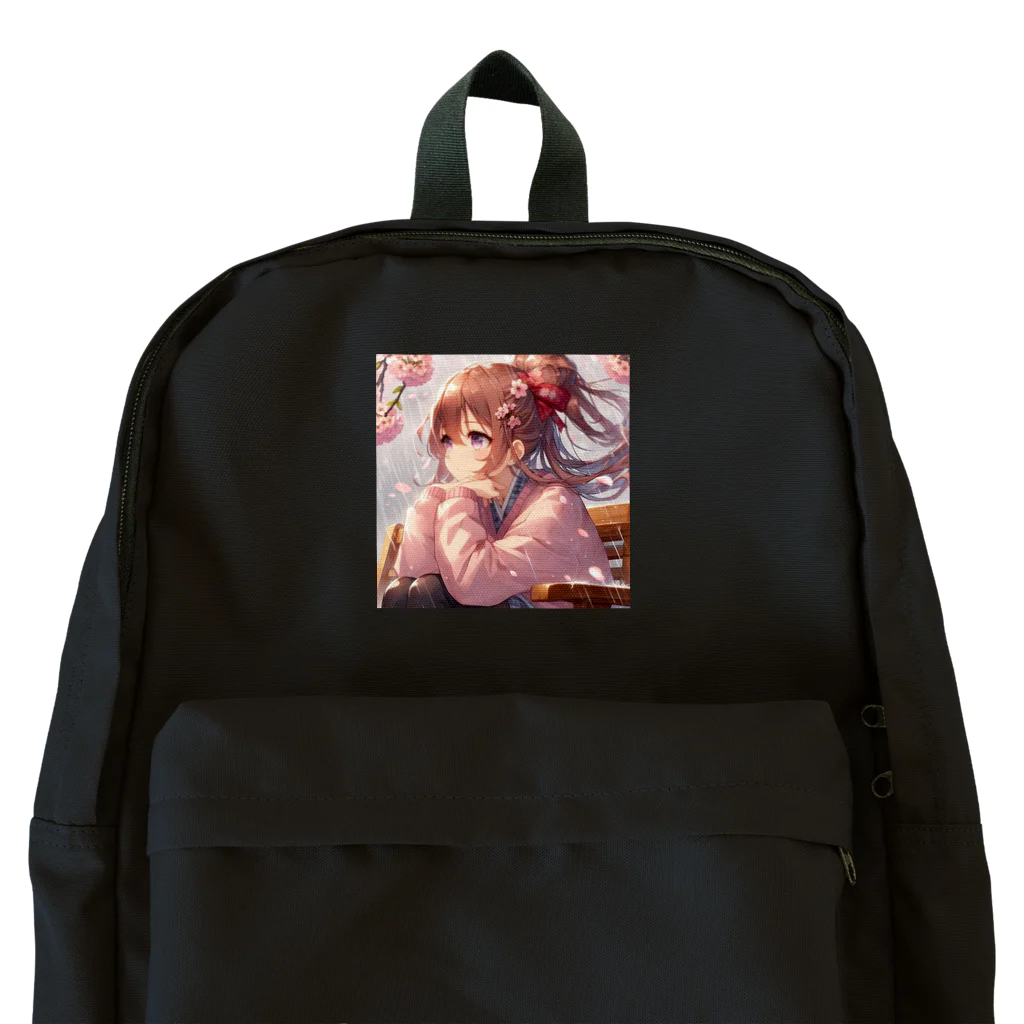 美女 アニメ 風景 おすすめの想いにふける Backpack