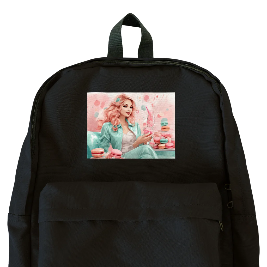 kishibehanaのMacaron Girl Backpack