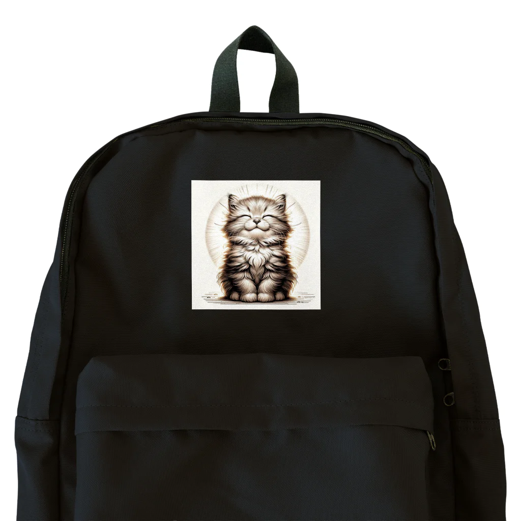 子猫カーニバルの子猫　イラスト　スタンプ Backpack