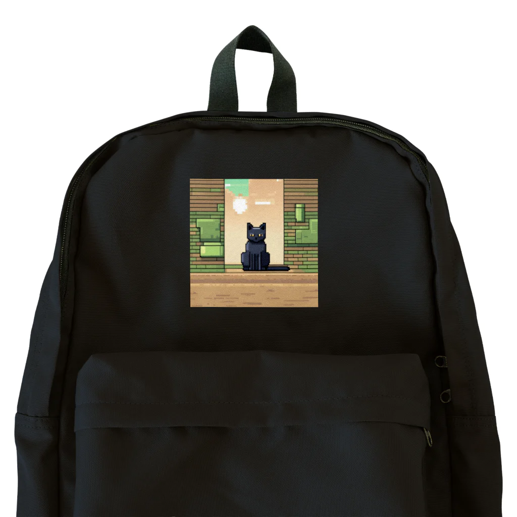 mutounの街中でたたずむ黒猫 Backpack