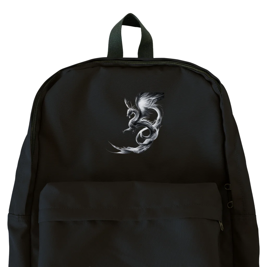 taki・ショップの龍【白黒】 Backpack