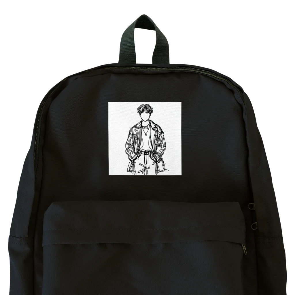 Schiele_sarieriの線画の人 Backpack