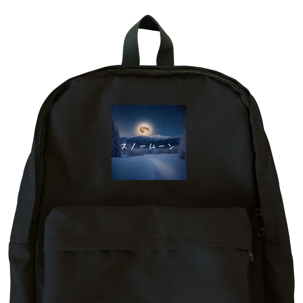 某アニメ風グッズの【満月】光るスノームーン Backpack