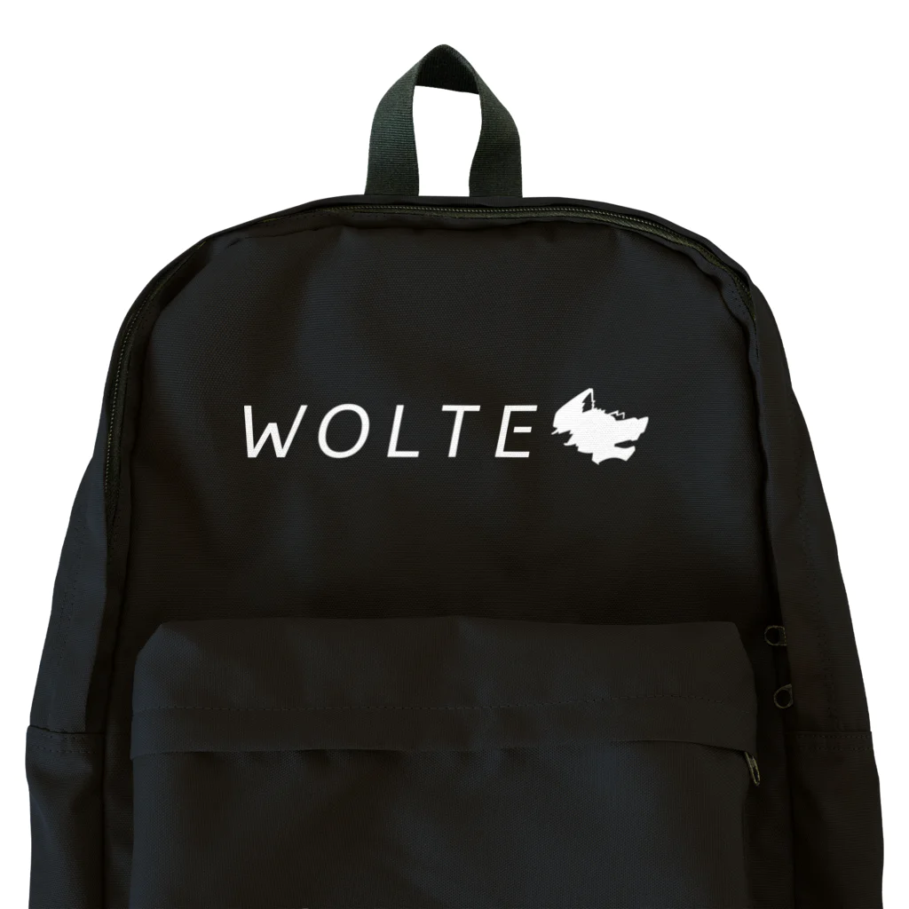 WOLTEのWOLTEシンプルロゴ / ロゴカラー・ホワイト Backpack