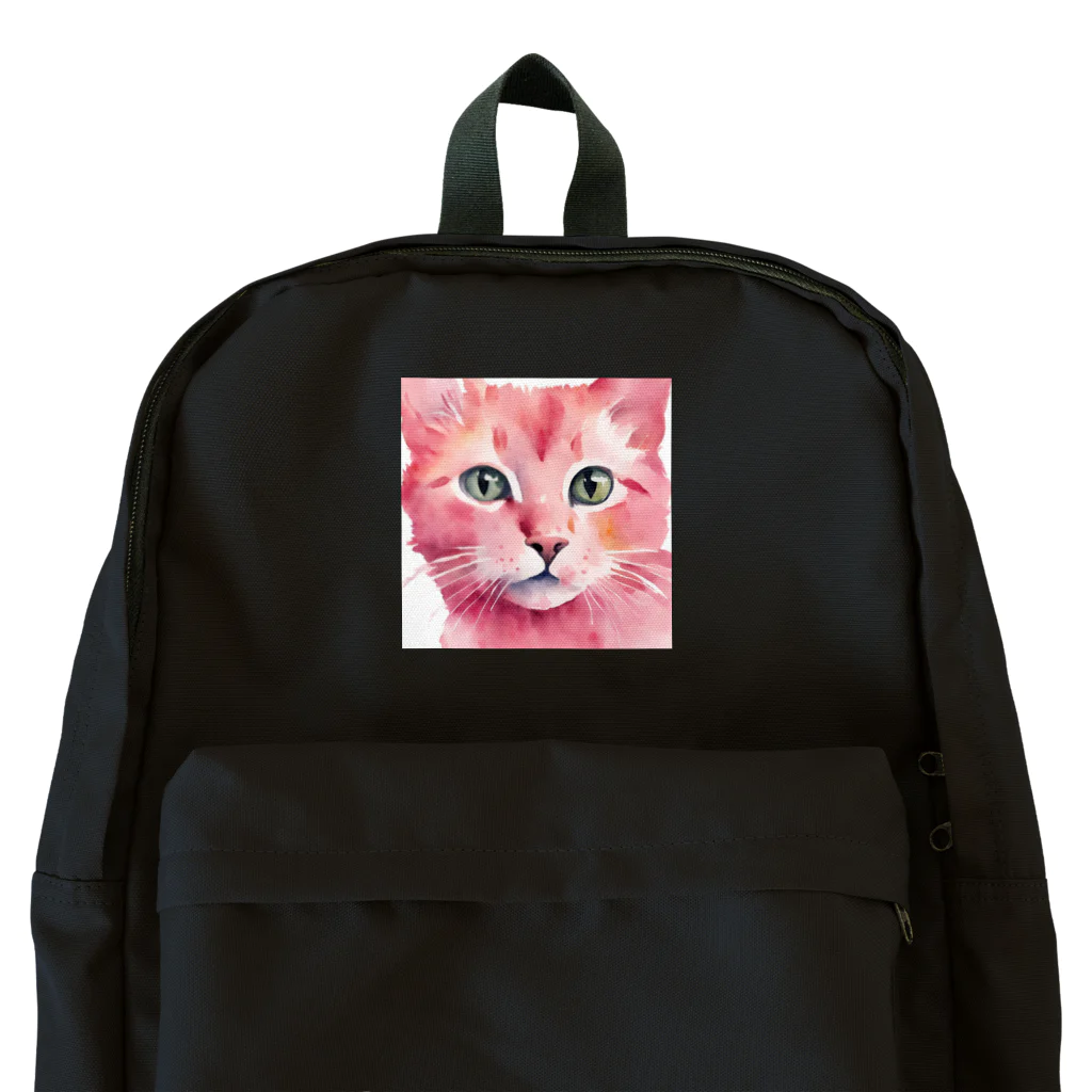 キャツアイのピンクの猫ちゃんやで Backpack