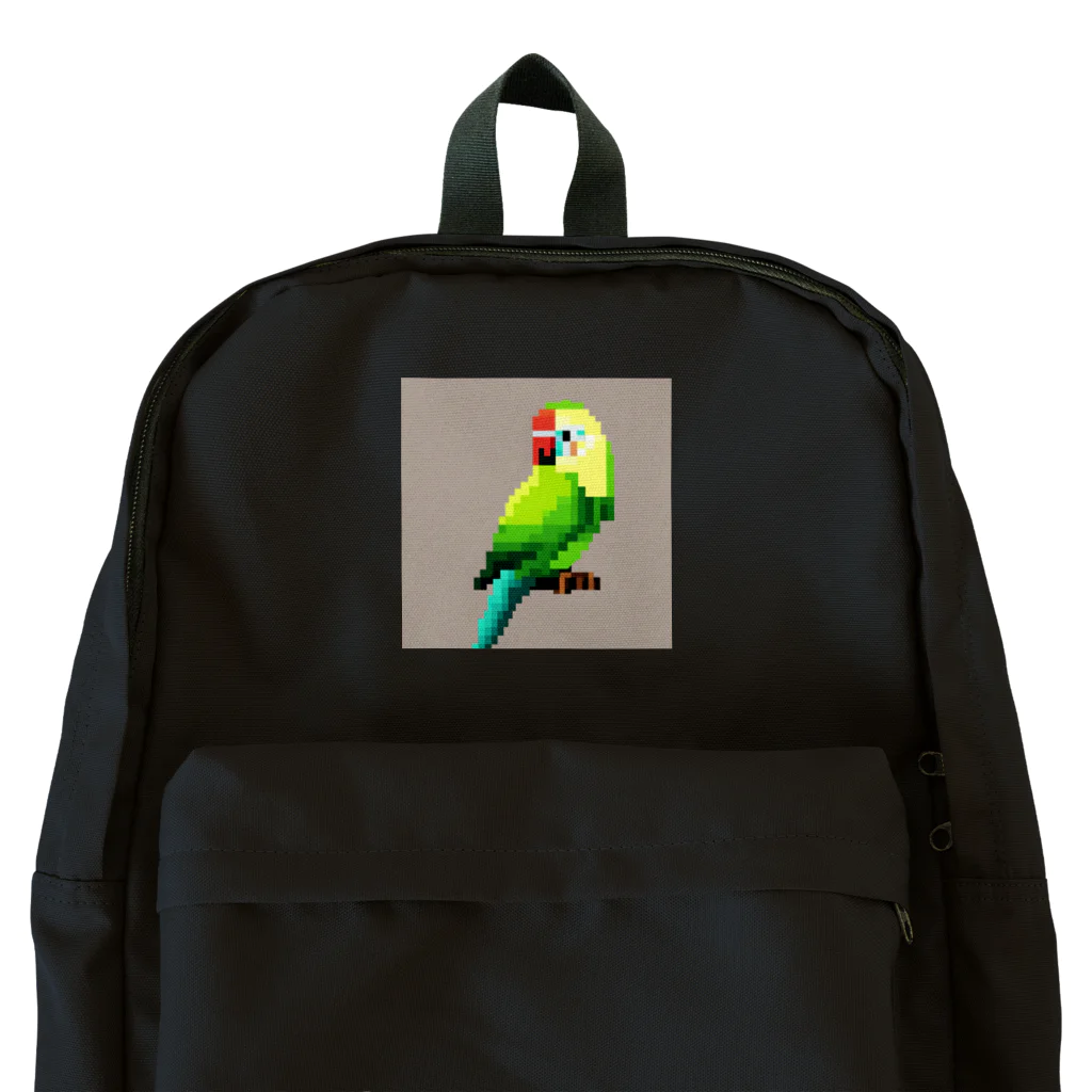 jthbcのオウム柄ピクセルアート Backpack