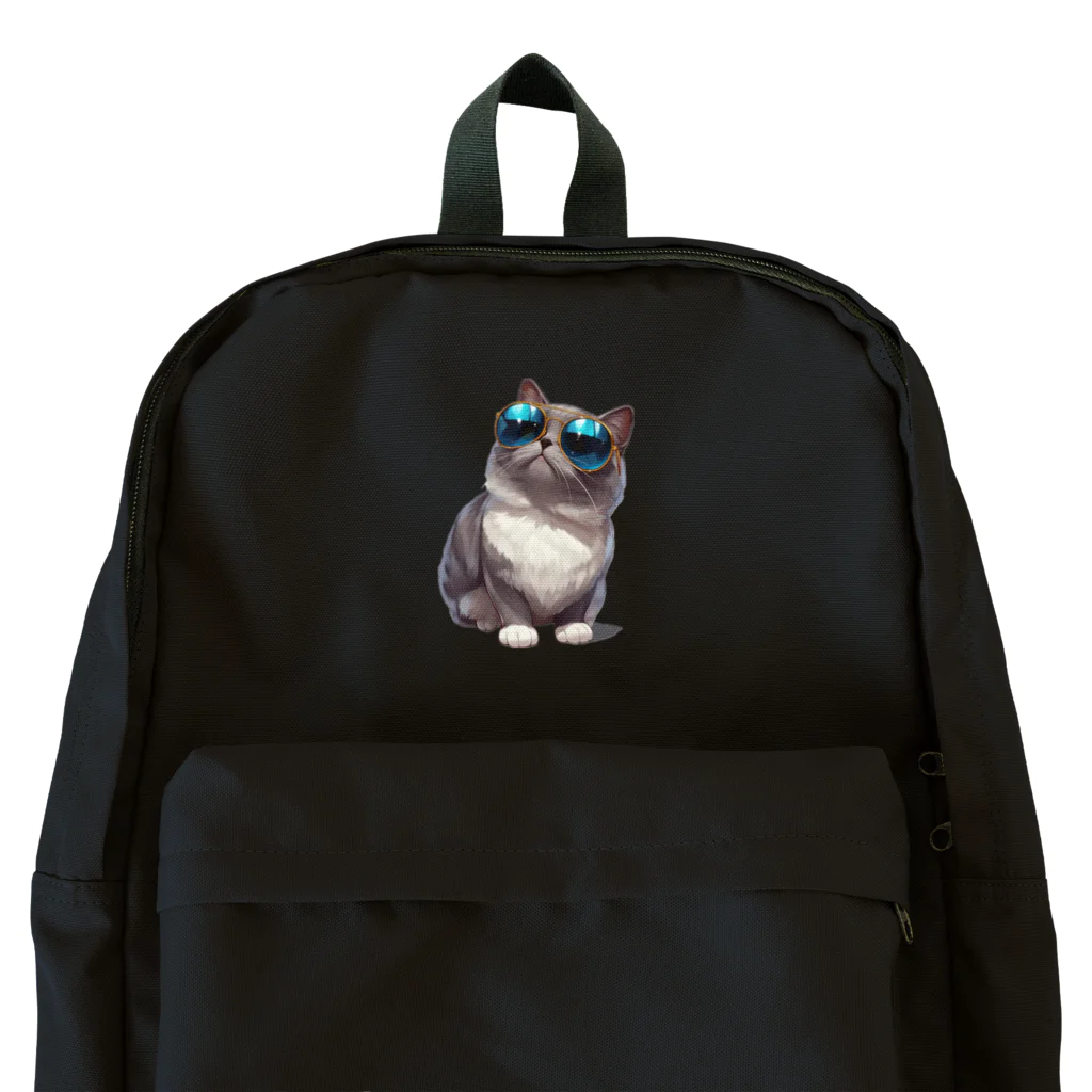 AQUAMETAVERSEのサングラスをかけた、かわいいネコ Marsa 106 Backpack