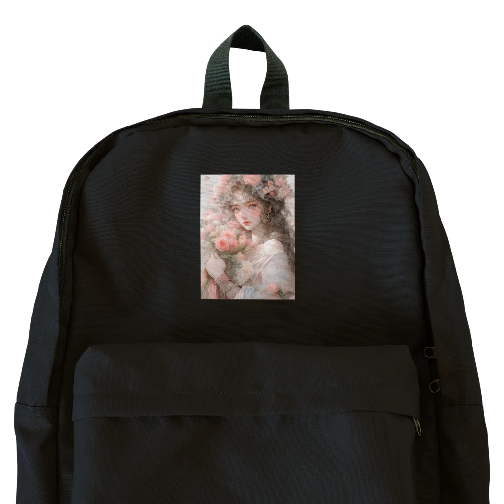 AQUAMETAVERSEのバラの花束と女性　なでしこ1478 Backpack