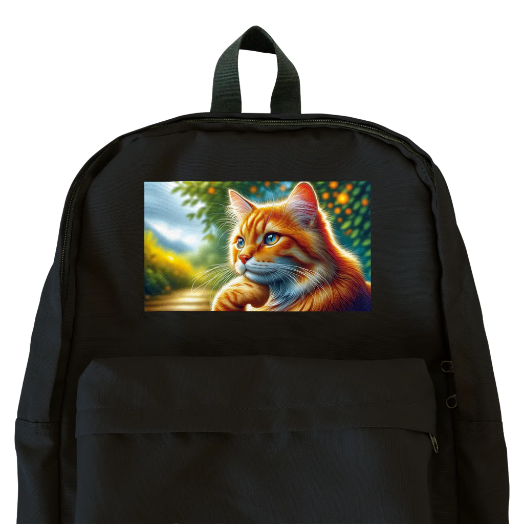 Ama'sのトラ猫Thinking Time Backpack