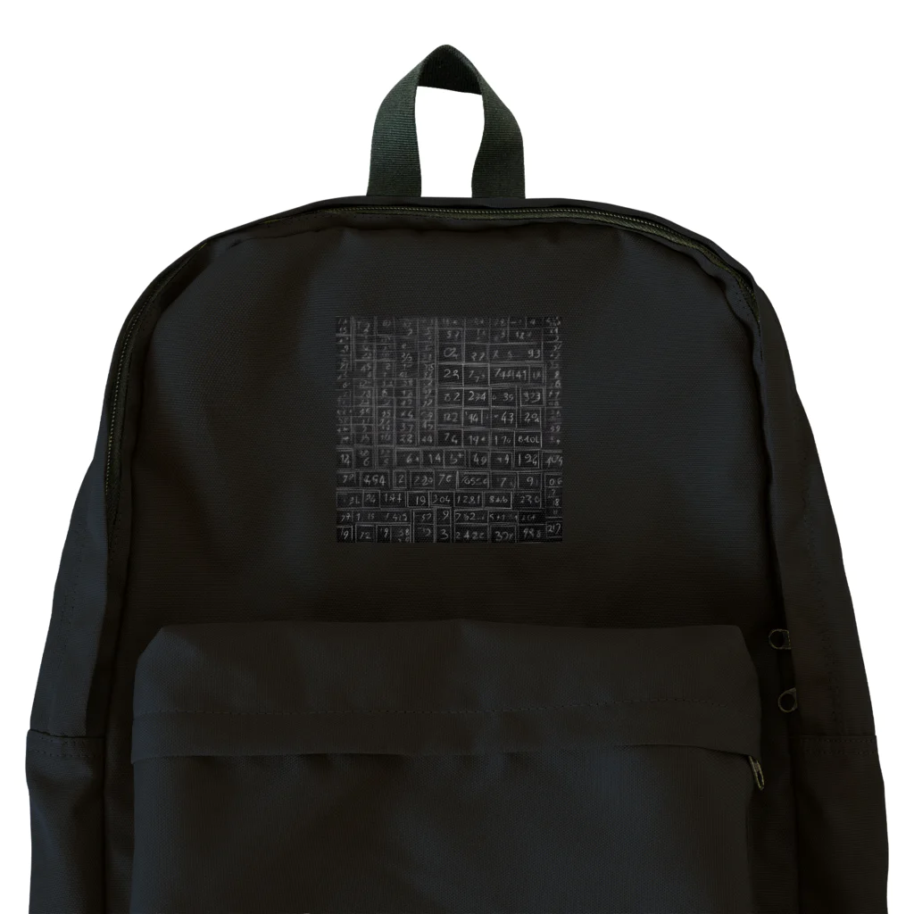 Isaiah_AI_Designの黒板の数字 Backpack