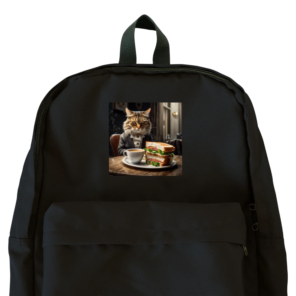 だんのんのサンドイッチでランチする猫 Backpack