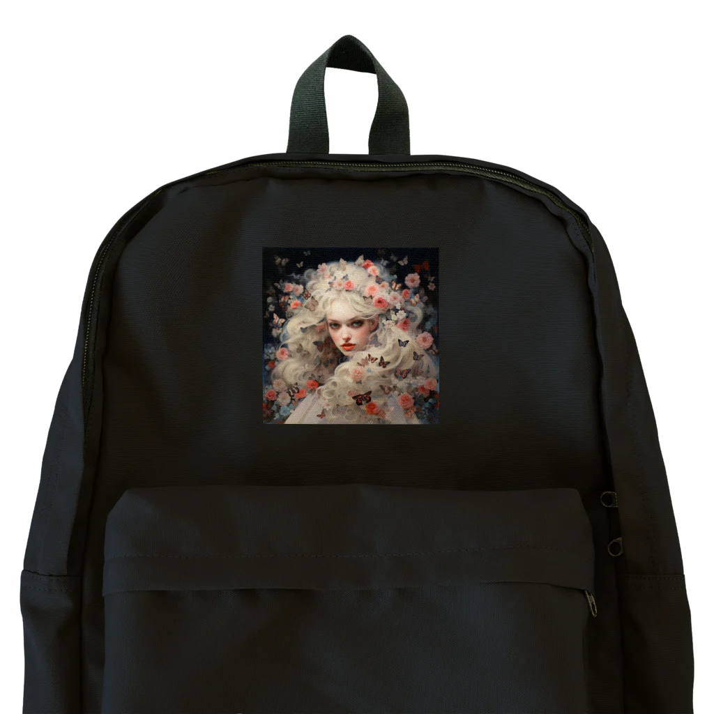 AQUAMETAVERSEの花と蝶の中に入り込む女性　なでしこ1478 Backpack