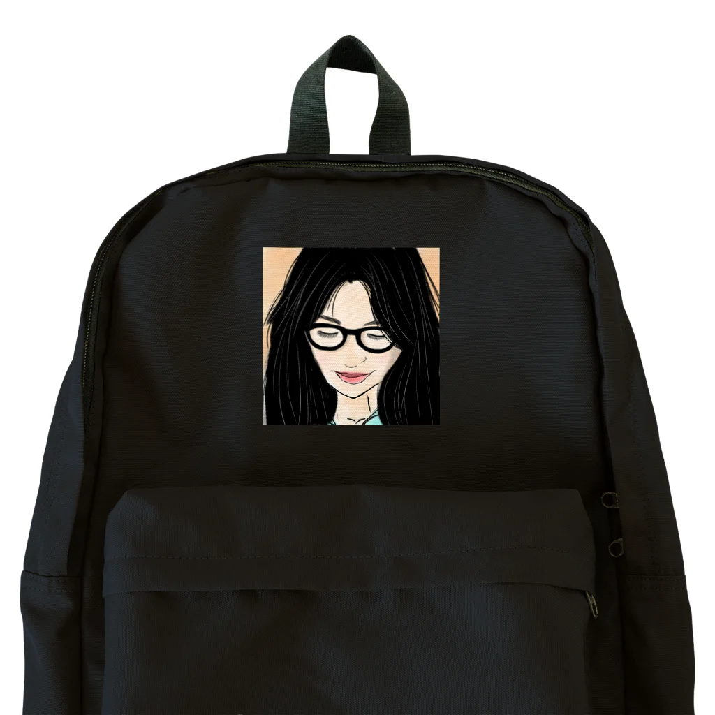 みつまめこshopのメガネ美人 Backpack