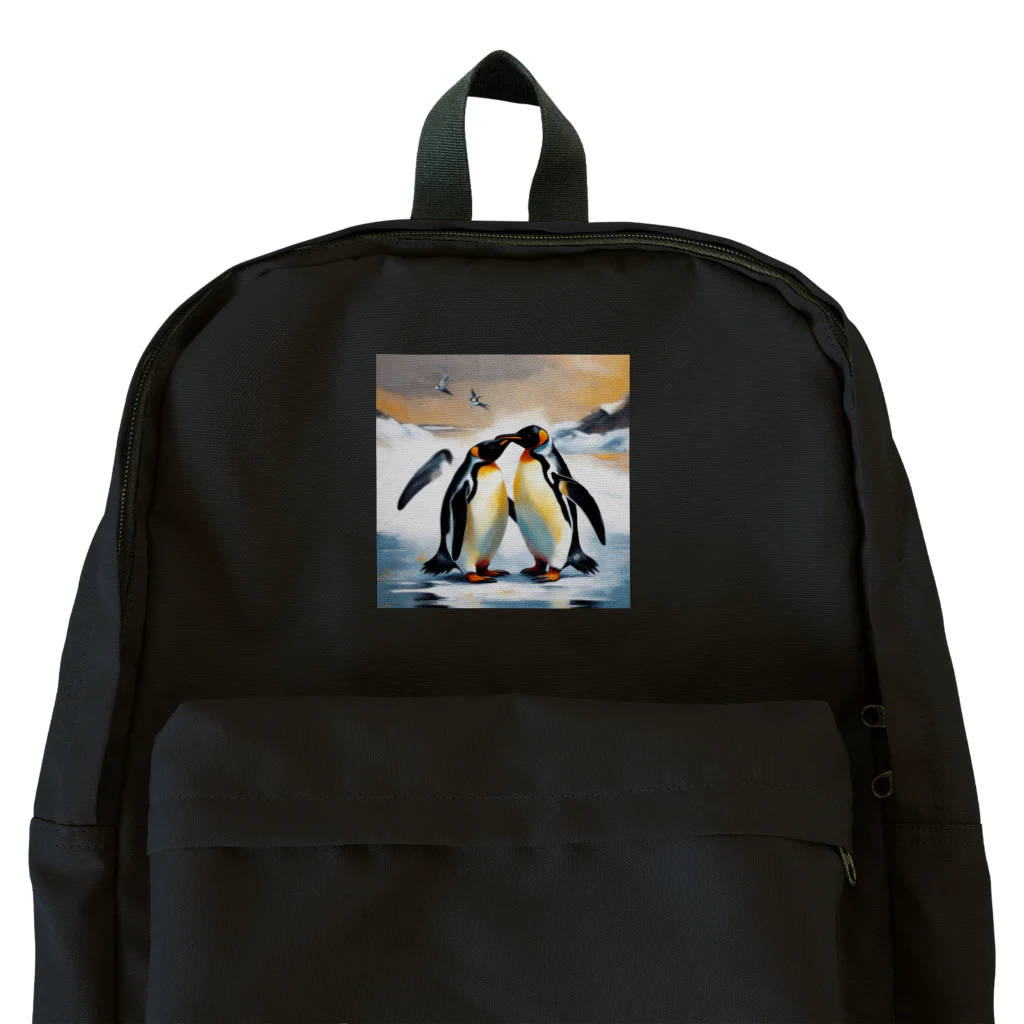 akipen76の恋の相手に必死に求愛しているペンギン Backpack