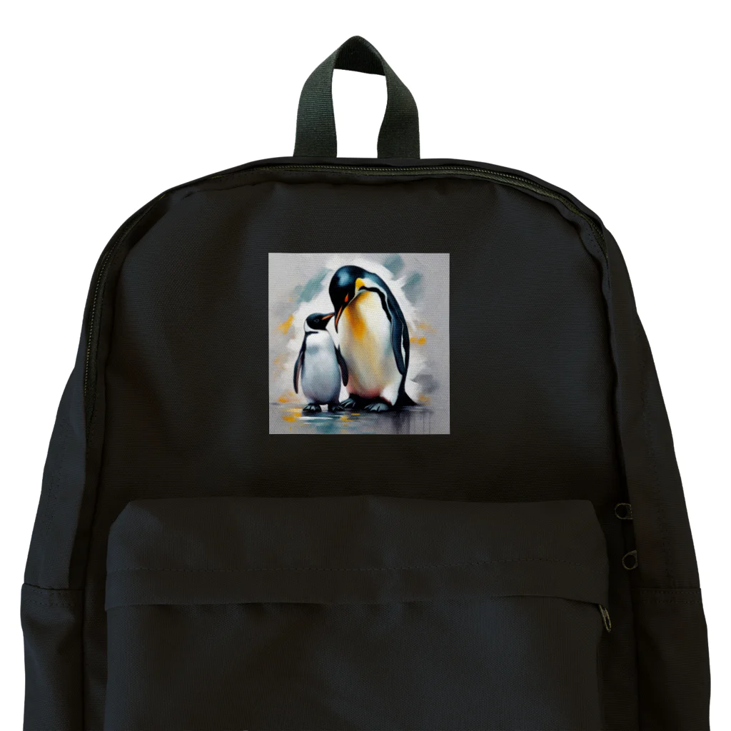 akipen76の愛する家族と幸せに暮らすペンギン Backpack