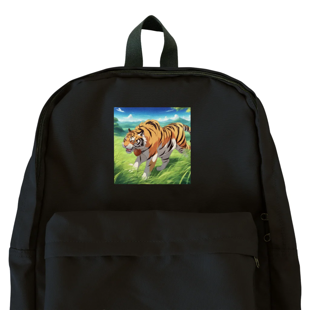 dora-6の草原を歩いている虎 Backpack
