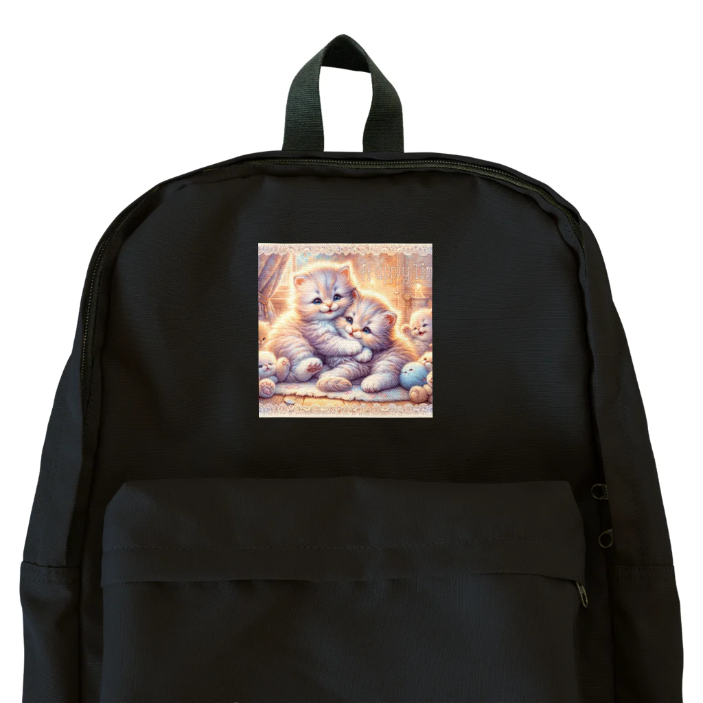 Yuya-Naganoの仲良く遊ぶ兄弟の猫 Backpack