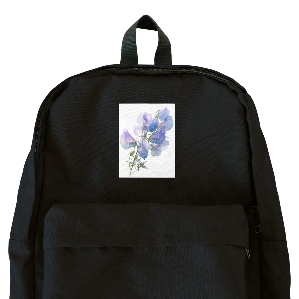 AQUAMETAVERSEのブルーパプルの色のスイトピー　なでしこ1478 Backpack