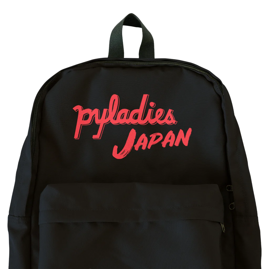 PyLadiesTokyoのPyLadies Japan 赤文字ver リュック