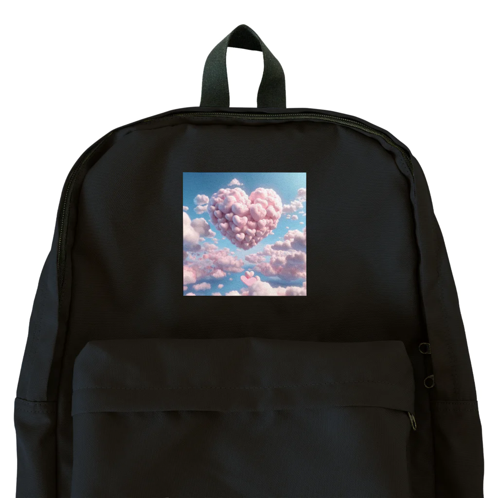 ツキノシタ/ tukinoshitaの空にハートの雲2 Backpack