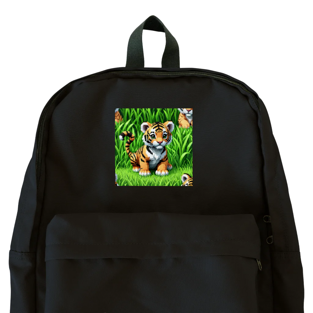 toto444のピクセル絵　子供とら Backpack