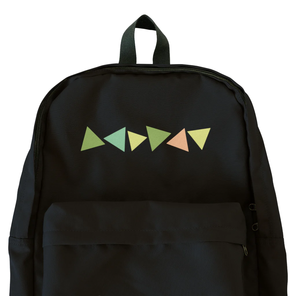 つきしょっぷのくすみカラーの三角形 Backpack