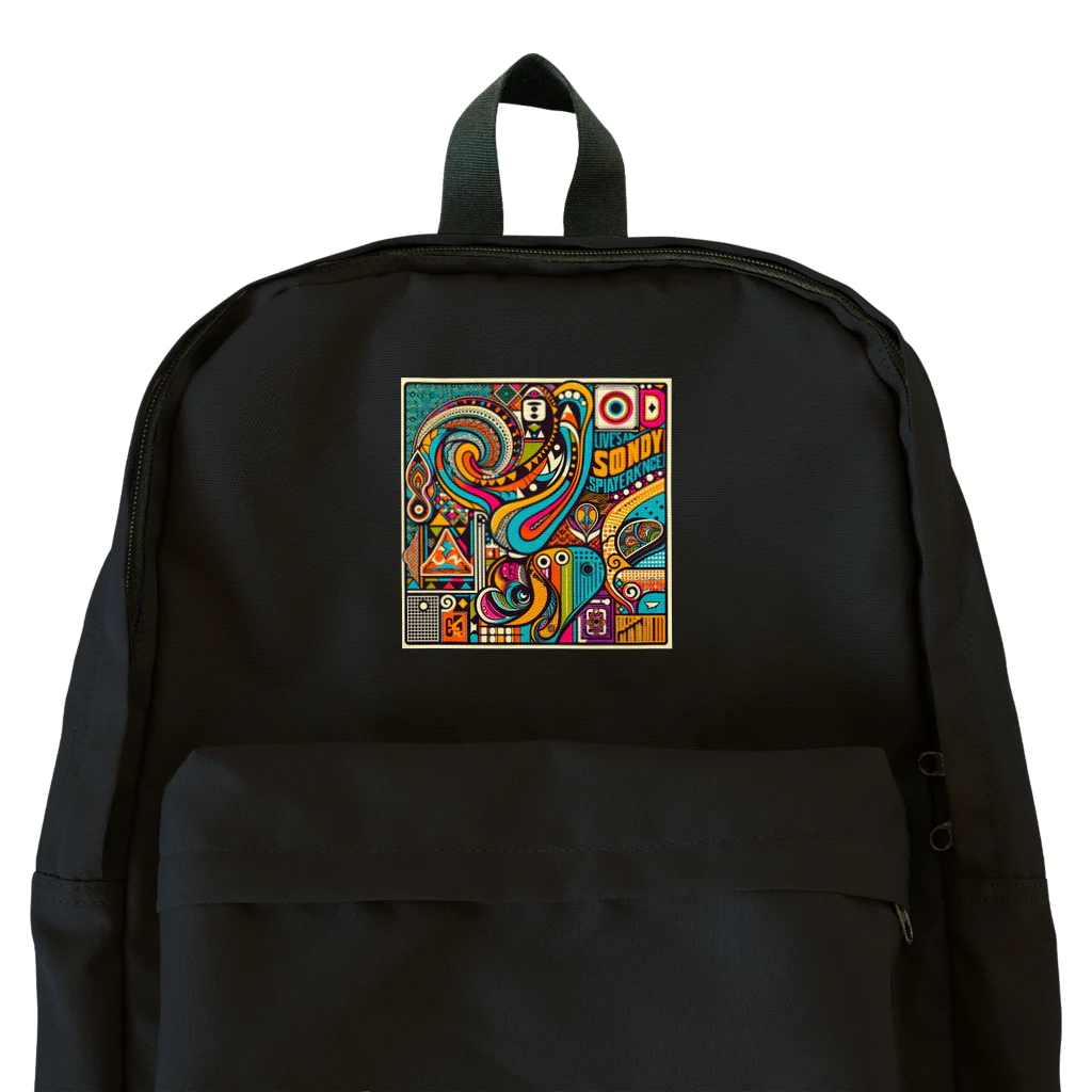 yumekanaのレトロな雰囲気が漂う、ユニークなデザイン。 Backpack