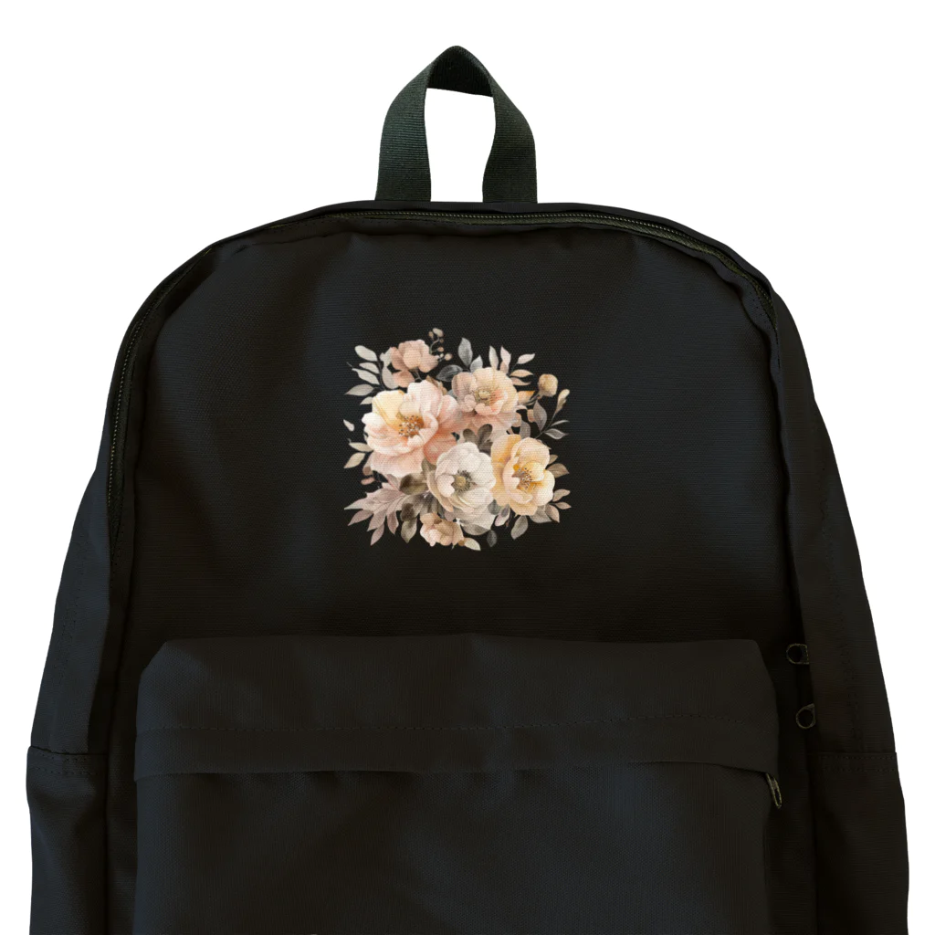 Petia Bloomの水彩風の花イラスト Backpack