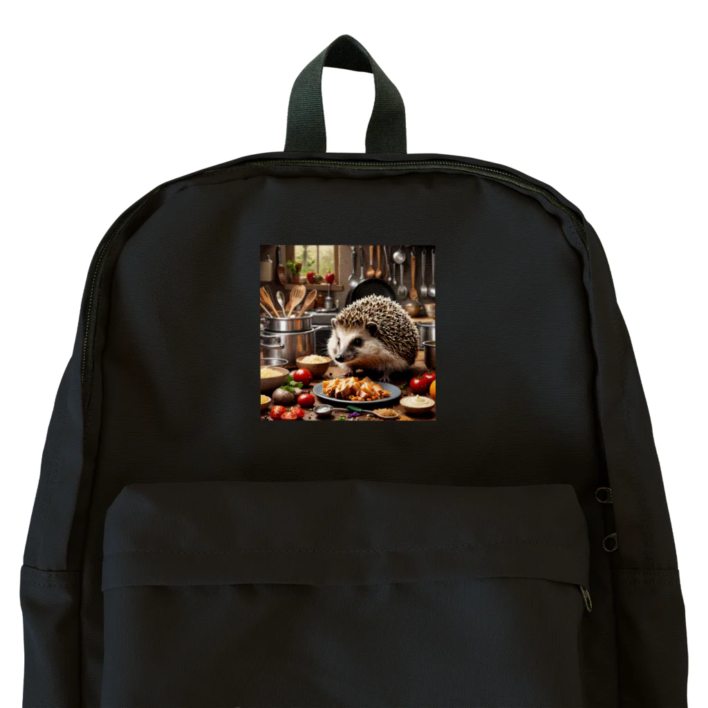 takas　shopの料理をするハリネズミ（ハリー君） Backpack