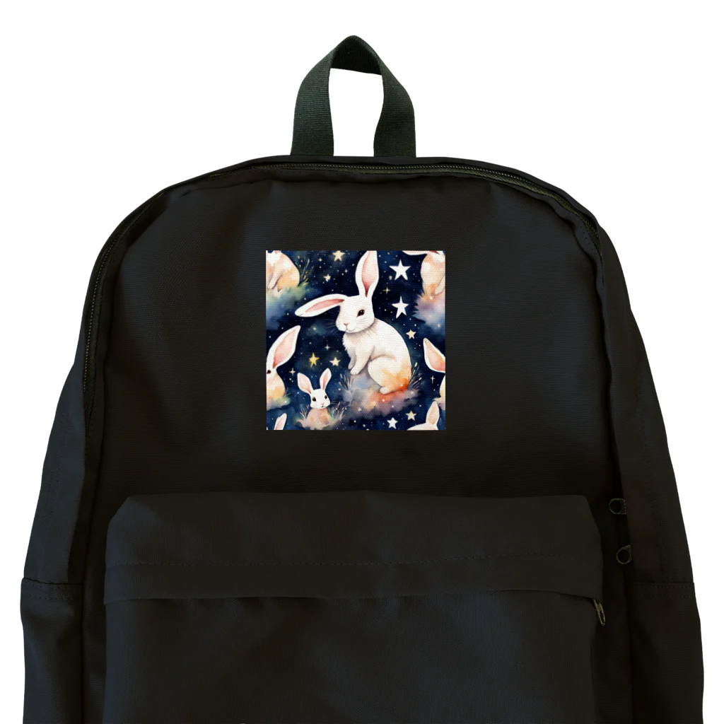 星降る夜にの星とうさぎ Backpack