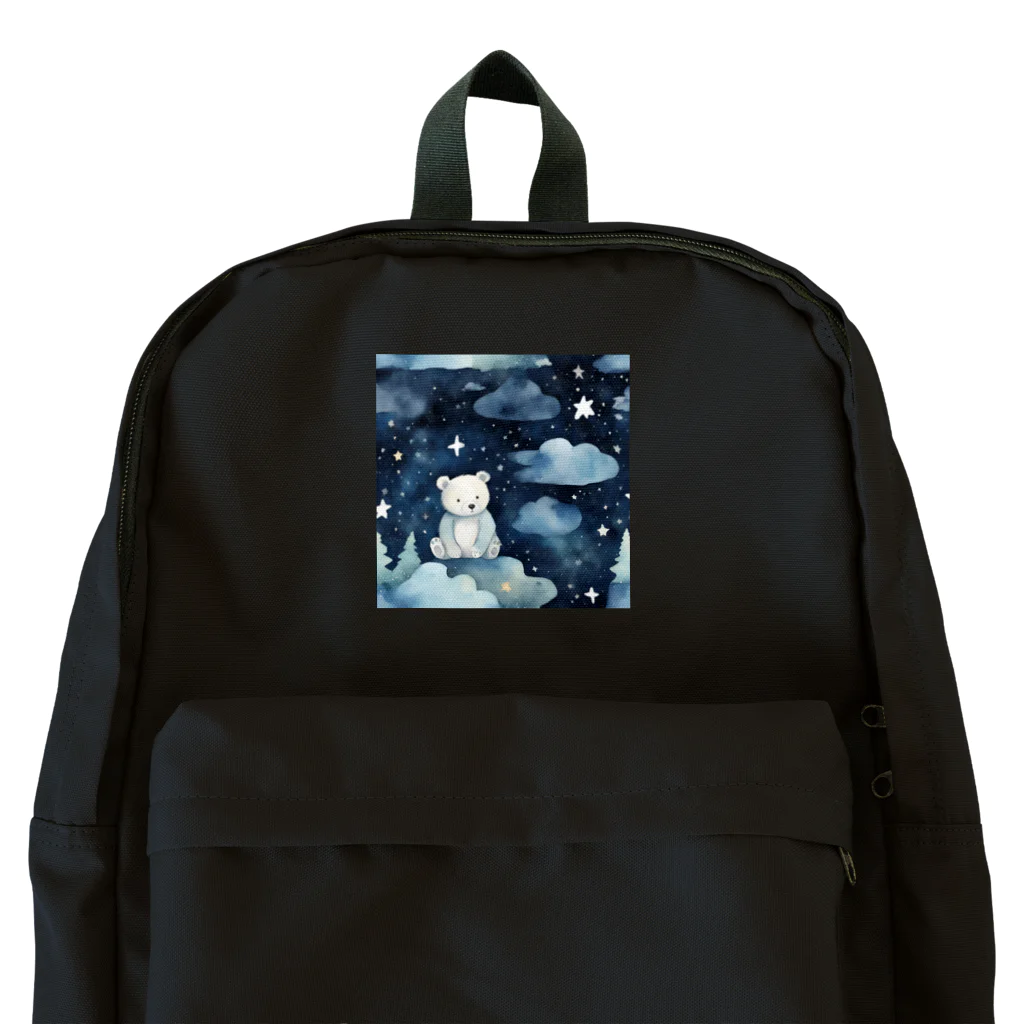 星降る夜にの夜空熊 Backpack